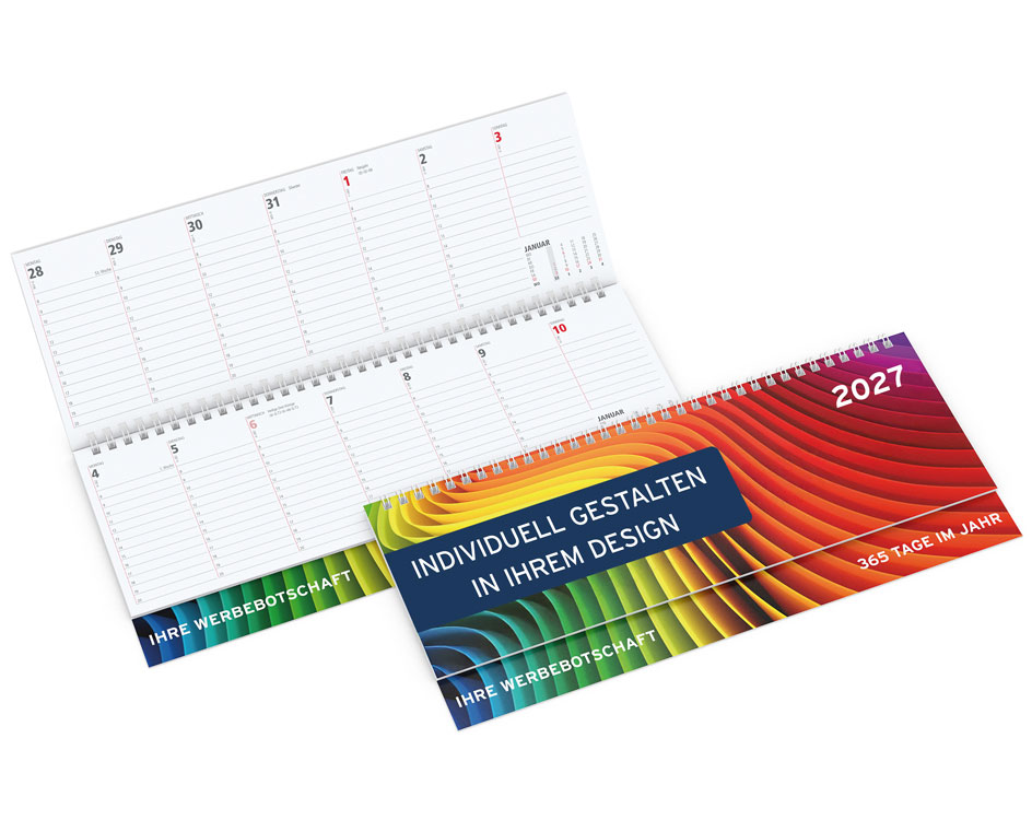 Tischquerkalender Budget